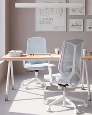 Sedia da ufficio ZELAR Tessuto Azzurro_1095952