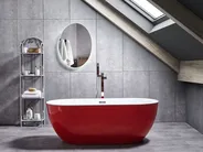 Vasca da bagno freestanding NEVIS 160 x 75 cm Rosso_828369