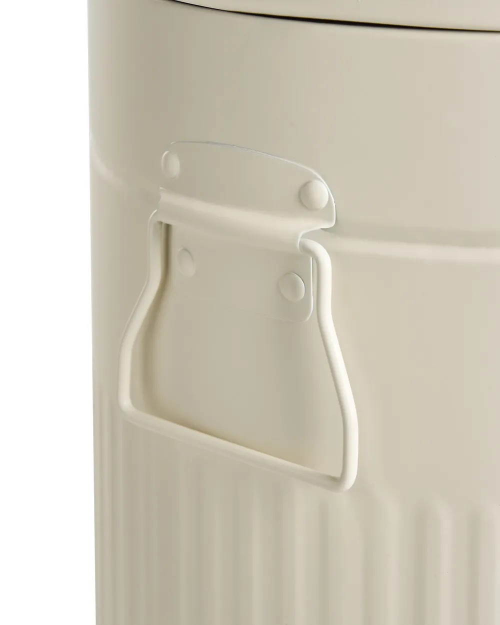 Kosz na śmieci z pedałem 30 L ECOAURA Metal Beżowy_1069990
