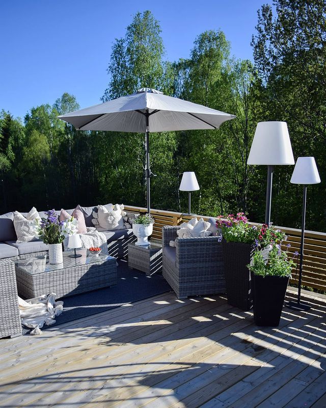 Ombrellone Da Giardino Sevilla 270 Cm Grigio - Con Protezione UV 50+ - Foto 8