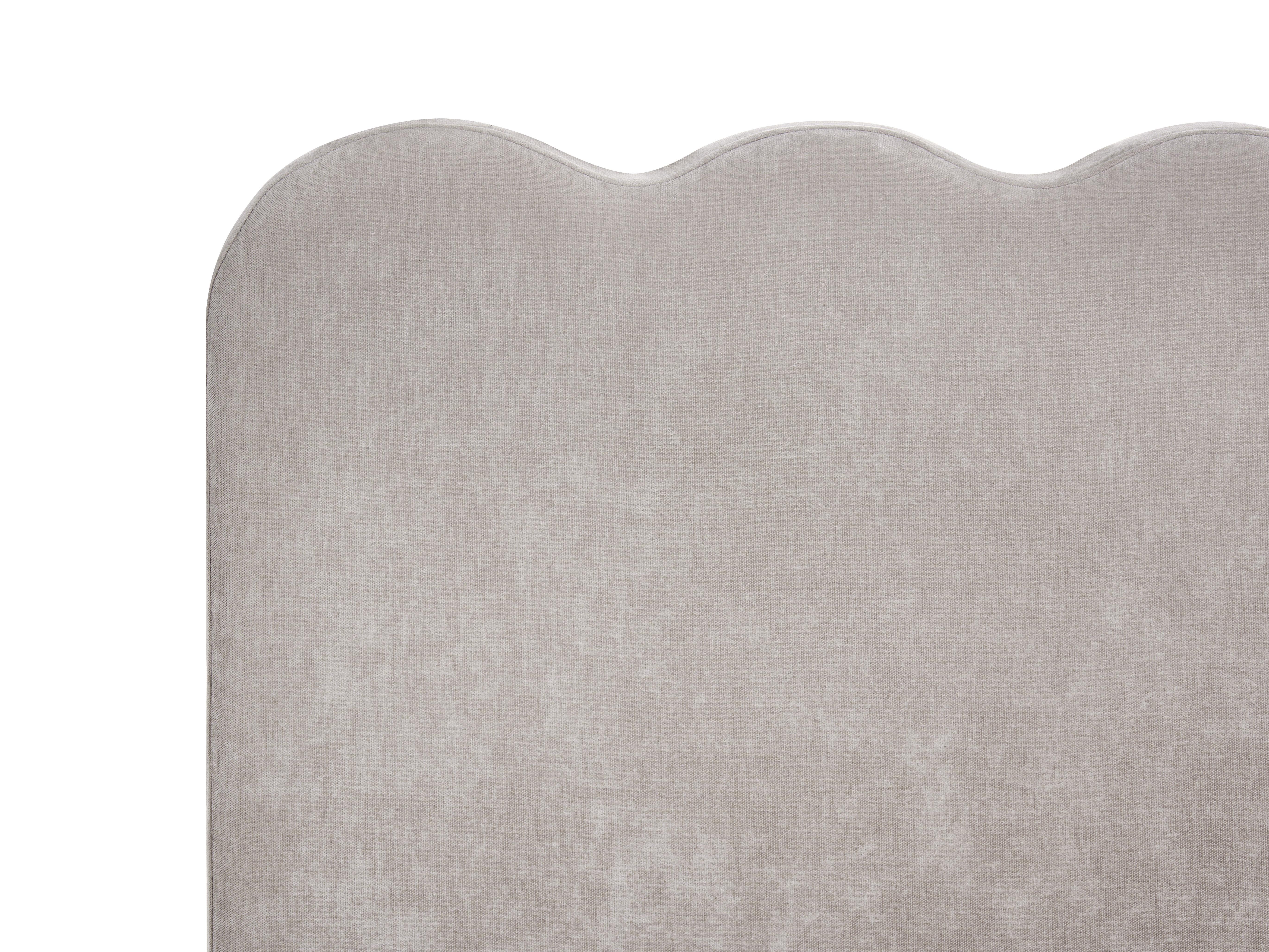 Bett mit Stauraum NANTERRE Chenillegewebe Taupe 120 x 200 cm_1082436