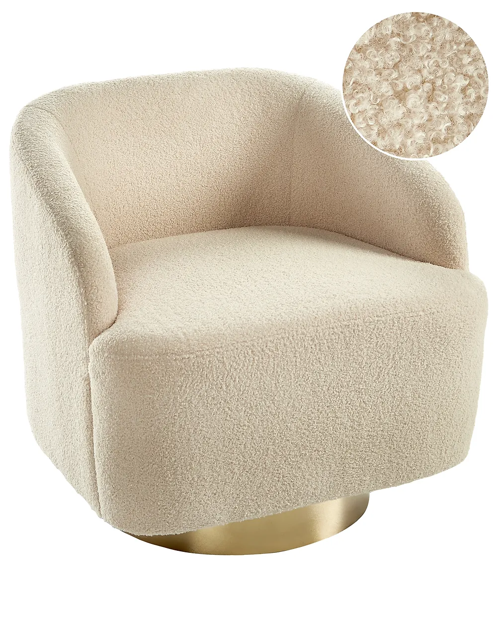 Poltrona LAVIK Bouclé Beige