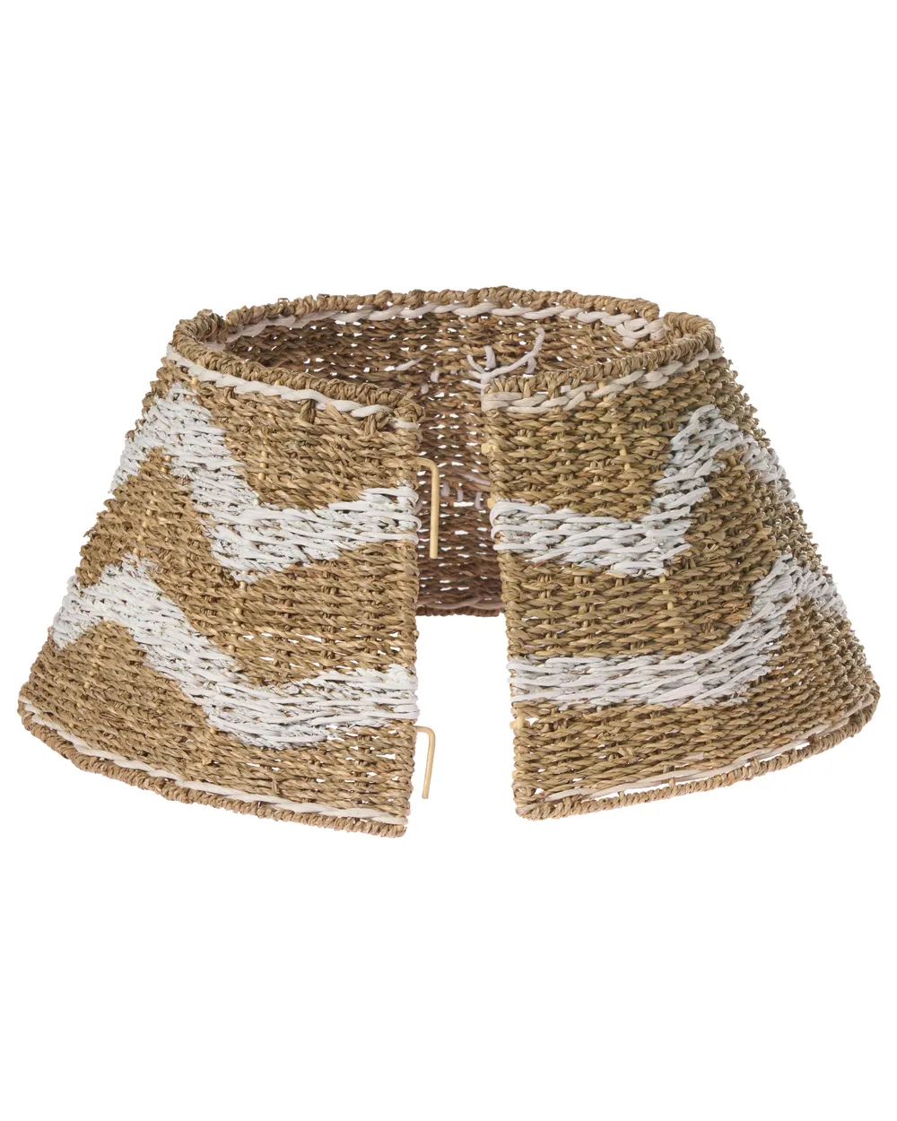 Osłonka pod choinkę HIVER 51 cm Trawa morska Naturalny_1011198