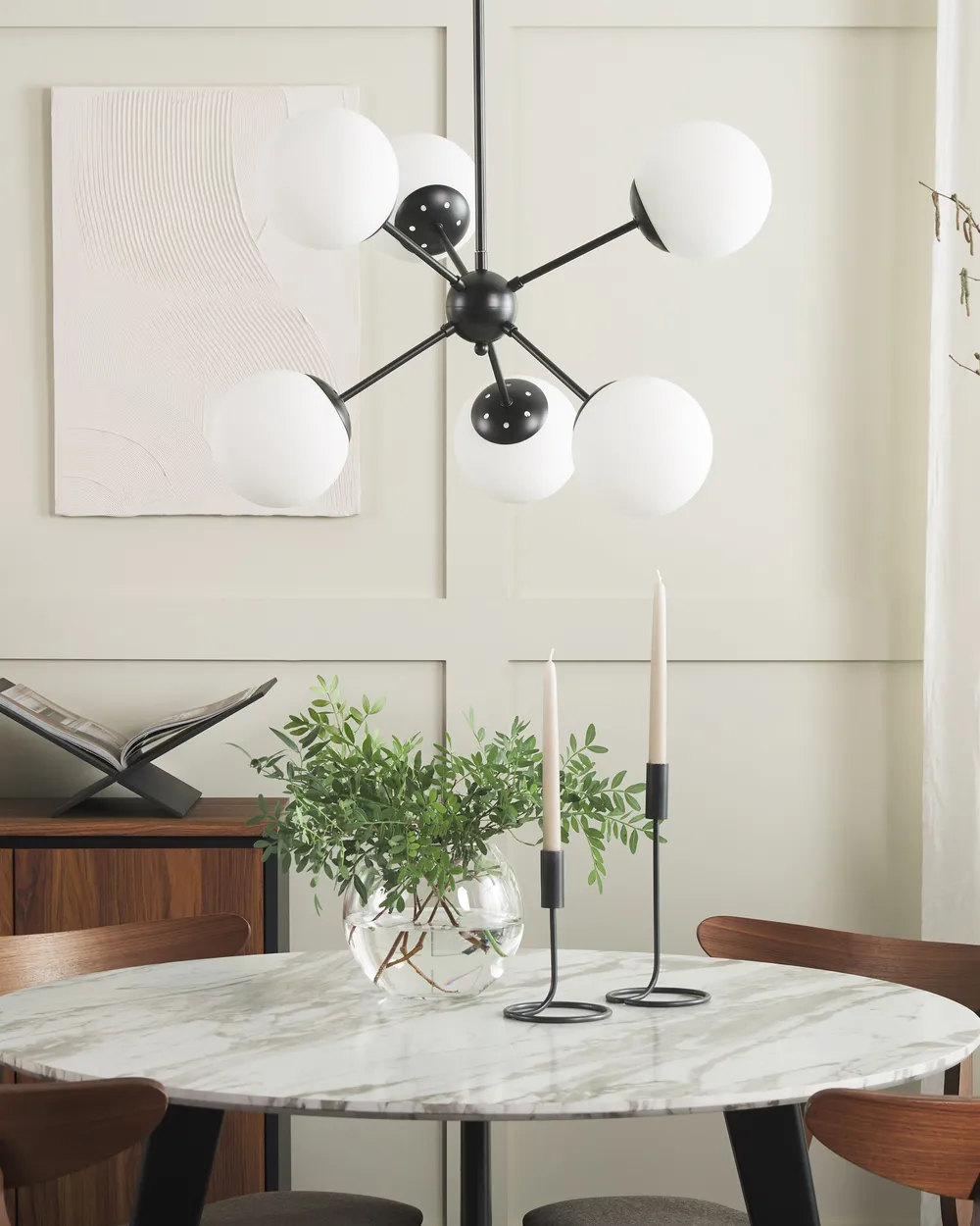 Ceiling Lamp ADAWRO Metal Black/ White_818258