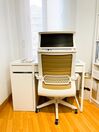 Hnedá ekologická kožená kancelárska stolička LEADER_822731