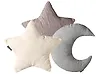 Dekokissen 3er Set LUNA 35 x 30 cm 35 x 35 cm Cord Bunt Ohne Muster