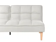 Sofa Bed 3 Seater SILJAN Fabric Off-White_968672