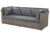 5 Seater PE Rattan Modular Garden Lounge Set Brown CORTE_776454