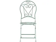 Bistro Set Folding TRENTO Metal Light Green_774536