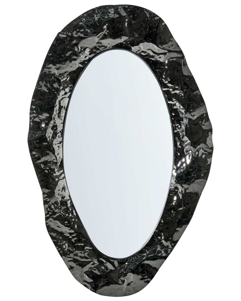 Vægspejl LOGNES 56 cm 95 cm Sort