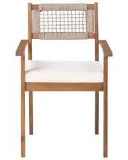 Garden Dining Set 6 Seater JACO/SUMIRAGO Acacia Wood Light Brown_1044625