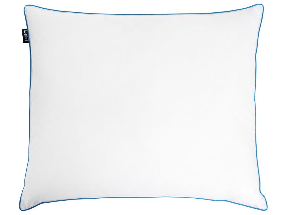 Almohada ANETO Alta 80 x 80 cm Plumas y plumón de pato Blanco