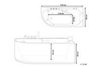 Hot Tub SAYULA 1700 x 800 mm White Right Hand_1029502