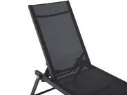 Sun Lounger PORTOFINO Reclining Metal Black_803888