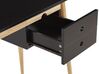 Schreibtisch schwarz / heller Holzfarbton 106 x 48 cm EBEME_785278