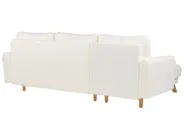 Corner Sofa Bed 3 Seater SIRO with Storage Boucle Off-White Right Hand_894717