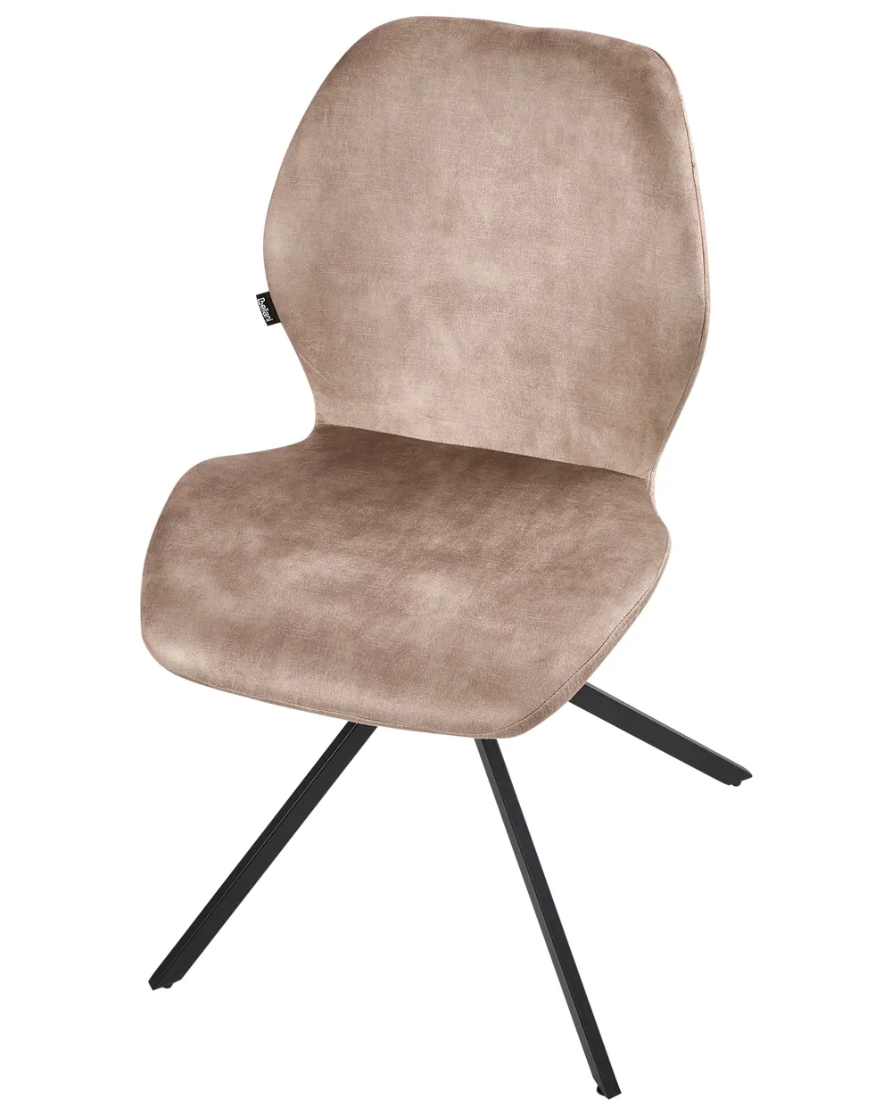 Set di 4 sedie da pranzo MORRISON Velluto Beige_1041328