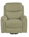 Faux Leather Recliner Massage Chair Green GLORIE_924105