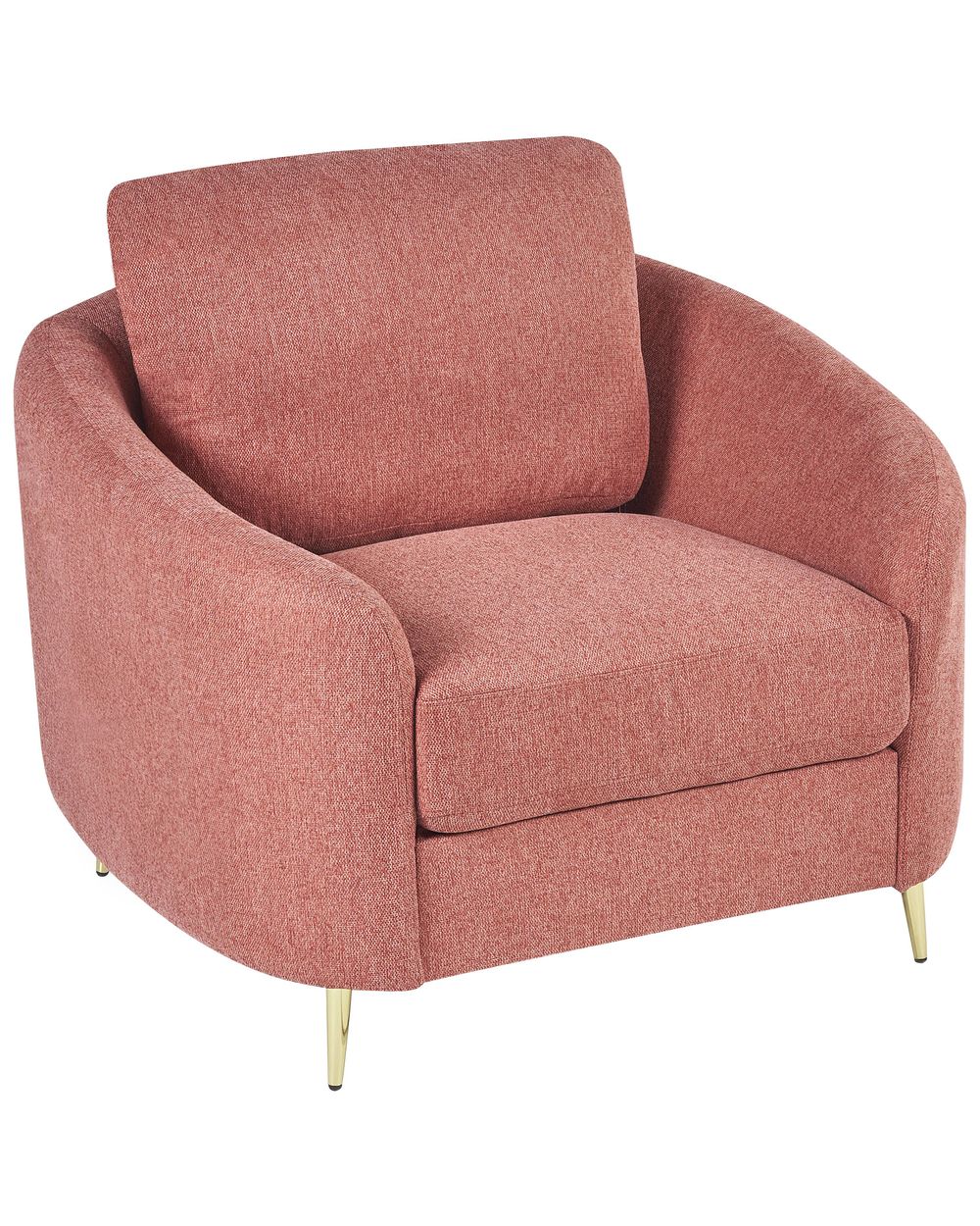 Armchair TROSA Fabric Pink Beliani