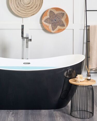 Freestanding Bath 1700 x 770 mm Black ANTIGUA