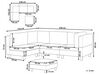 4-Sitzer Ecksofa schwarz rechtsseitig mit Ottomane FEVIK_833713