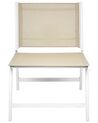 Chaise de jardin à repose-pieds beige MARCEDDI_928406