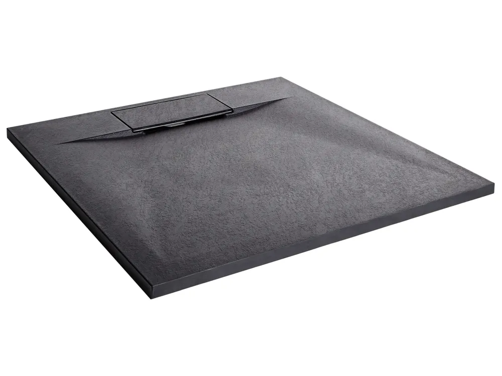 Brodzik prysznicowy AZZURRO 80 x 80 x 3 cm Czarny_968530