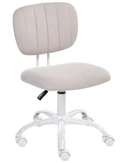 Desk Chair BUBBLY Fabric Light Beige_1053903