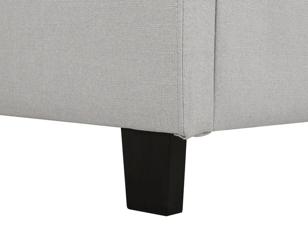 Bed Fabric LA ROCHELLE 180 x 200 cm (EU Super King) Light Grey_744983
