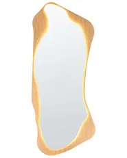 Lustro ścienne LAMBLORE 58 cm 171 cm Jasnobrązowy_1135792