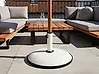 Parasol Base CANZO Round White 25 kg