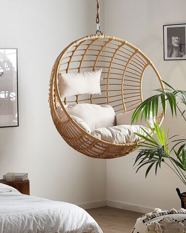 PE Rattan Hanging Chair Natural ASPIO