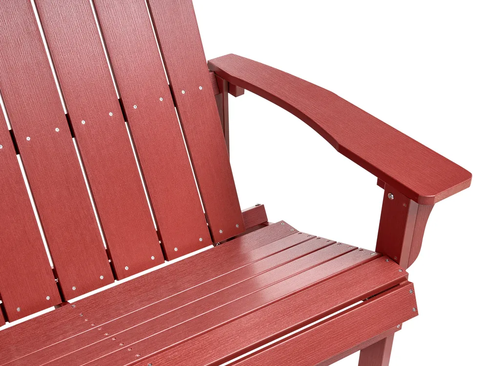 Ławka ogrodowa ADIRONDACK 125 cm Czerwony_1011805