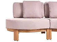 Sofa ogrodowa dla 3 osób ARZELLO Drewno akacjowe Jasnobrązowy_1163973