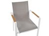 Gartenmöbel Set Aluminium weiß / grau 6-Sitzer VALCANETTO/BUSSETO_922888
