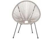 Bistro Set ACAPULCO II PE Rattan Light Grey_811574