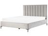 Velvet EU Super King Size Ottoman Bed Grey SEZANNE_799873