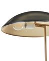 Lampe à poser en marbre noir et doré DANTO_866963