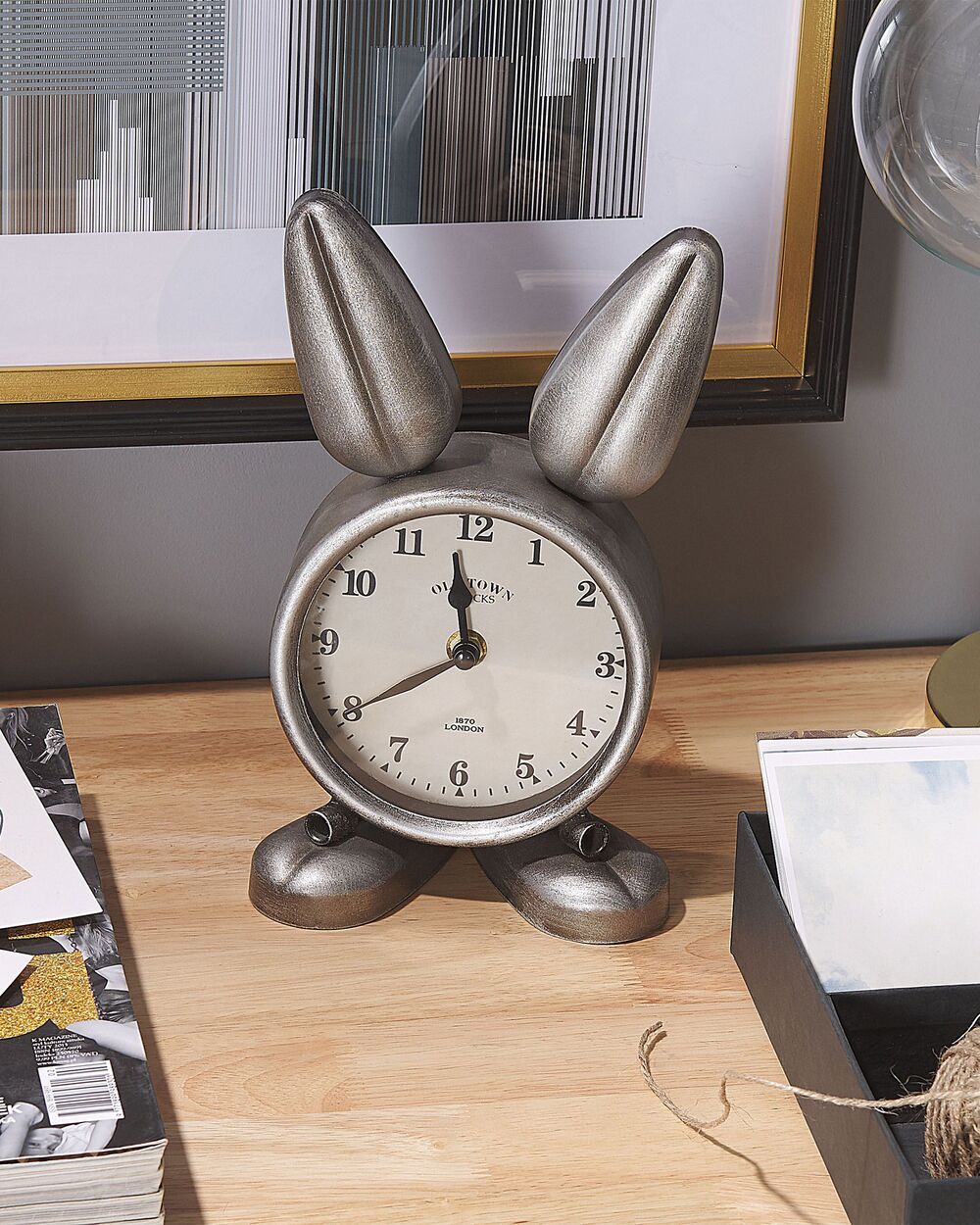 Klok THUSIS 15 cm Metaal Zilver