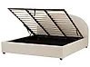 Ottoman Bed VAUCLUSE Fabric Beige 180 x 200 cm (EU Super King)