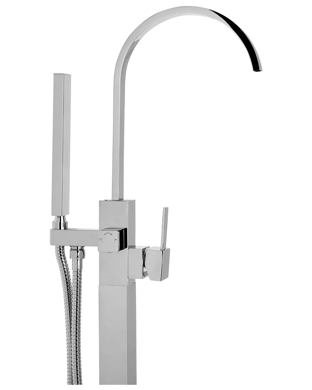 Rubinetteria per vasca da bagno freestanding RIBBON Argento_235074