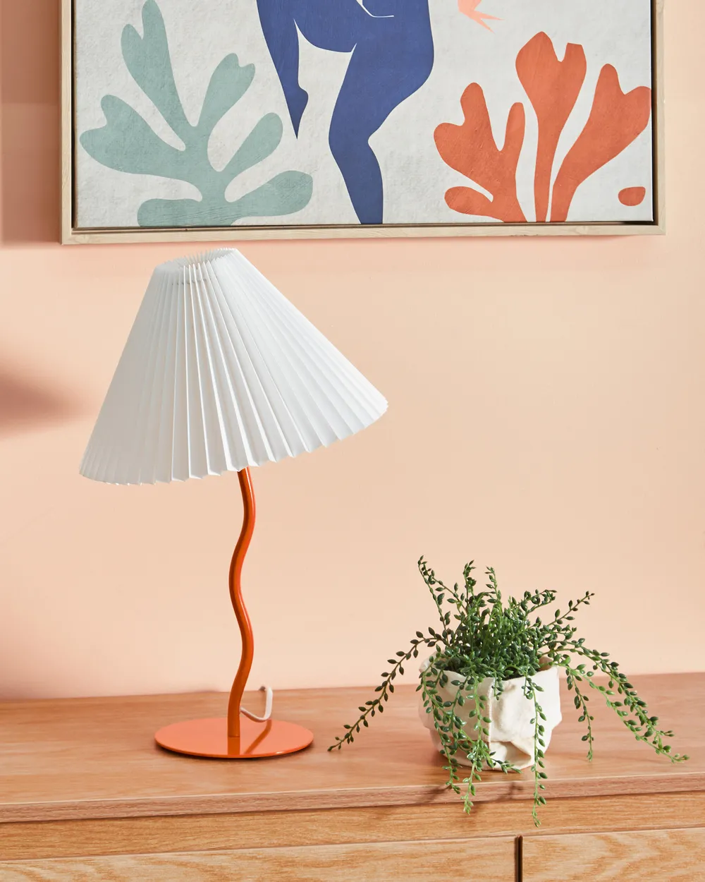 Table Lamp ALWERO Metal Orange_898038