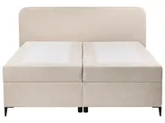 Divan Bed with Storage REGENT Fabric Light Beige 160 x 200 cm (EU King Size)_1065405
