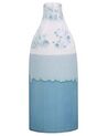 Kameninová váza na květiny 30 cm bílá/ modrá CALLIPOLIS_810575