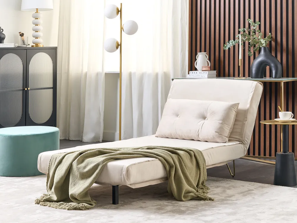 Set da salotto 3 posti VESTFOLD Velluto Beige_851611
