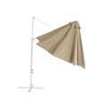 Cantilever Garden Parasol ⌀ 2.95 m Taupe and White SAVONA II_828590