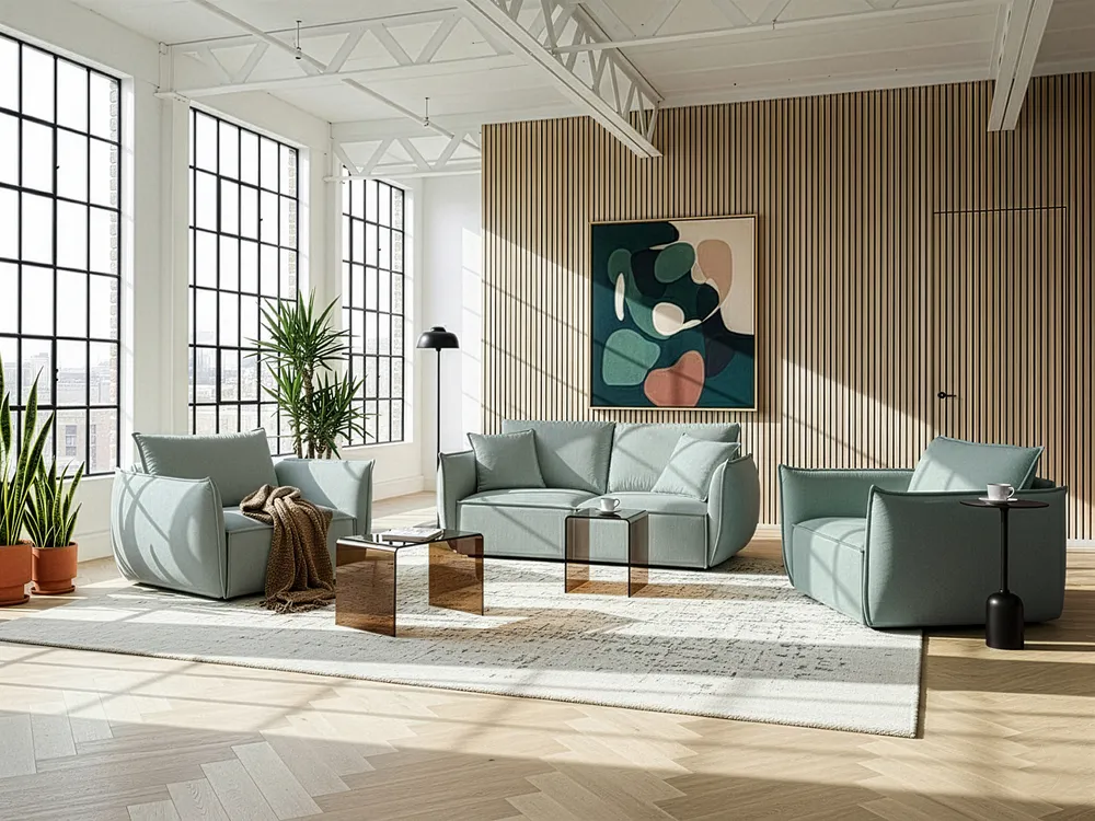 Sofa dla 3 osób KUNES  Jasnozielony_1013168