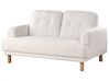 Sofa 2-osobowa boucle biała TUVE_927350