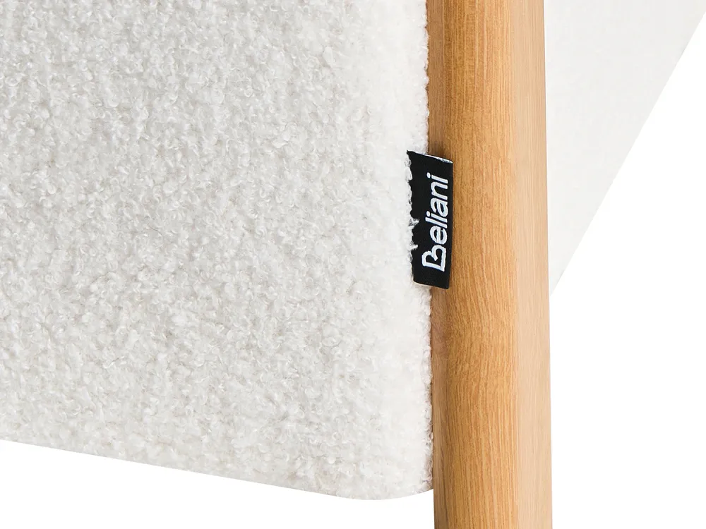 Set da salotto 3 posti EDLAND con Panca Bouclé Bianco_1040795