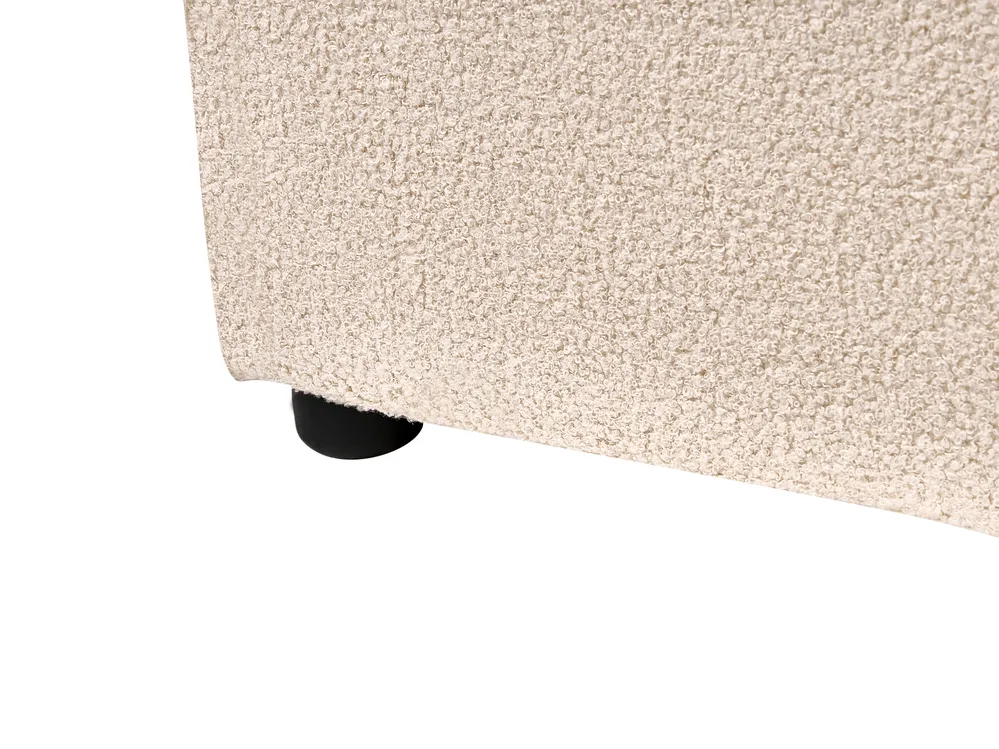 Wasserbett Bouclé LAVAUR 160 x 200 cm Beige_985891